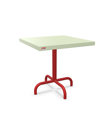 Schaffner Säntis Table d'appoint rabattable 50x50cm h:50cm Vert Pastel 64 Rouge 30 
