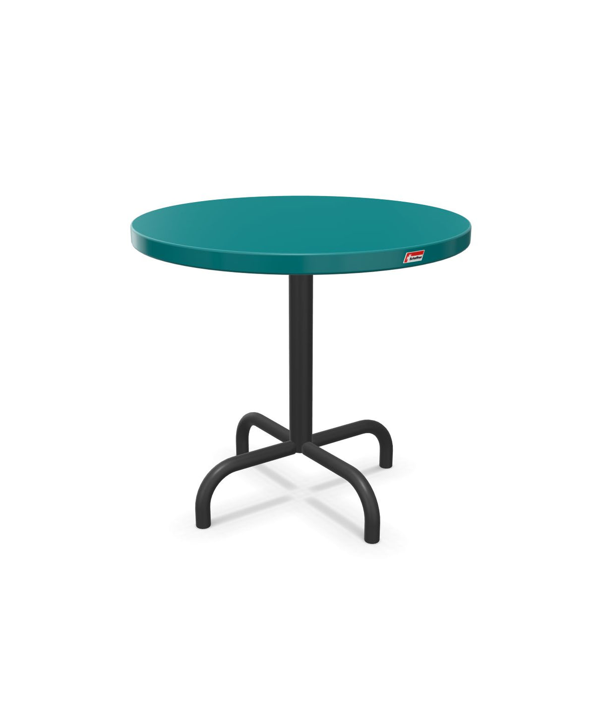 Schaffner Säntis Table d'appoint rabattable ronde Ø54cm h:50cm Bleu Kali 56 Anthracite 77 