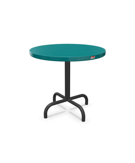 Schaffner Säntis Table d'appoint rabattable ronde Ø54cm h:50cm Bleu Kali 56 Anthracite 77 
