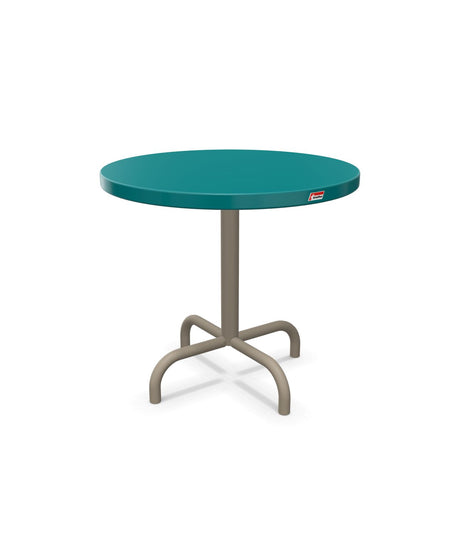 Schaffner Säntis Table d'appoint rabattable ronde Ø54cm h:50cm Bleu Kali 56 Champagne 85 