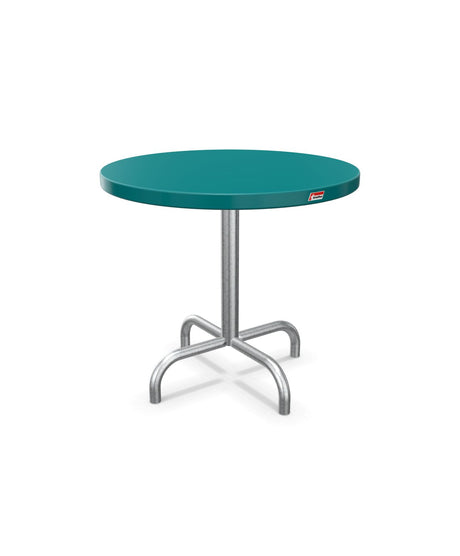 Schaffner Säntis Table d'appoint rabattable ronde Ø54cm h:50cm Bleu Kali 56 Galvanisé à chaud 02 