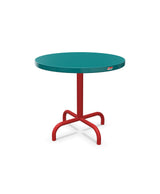 Schaffner Säntis Table d'appoint rabattable ronde Ø54cm h:50cm Bleu Kali 56 Rouge 30 