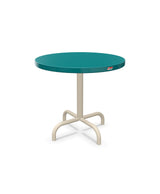 Schaffner Säntis Table d'appoint rabattable ronde Ø54cm h:50cm Bleu Kali 56 Sable Pastel 15 