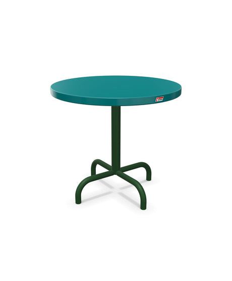 Schaffner Säntis Table d'appoint rabattable ronde Ø54cm h:50cm Bleu Kali 56 Vert Sapin 66 