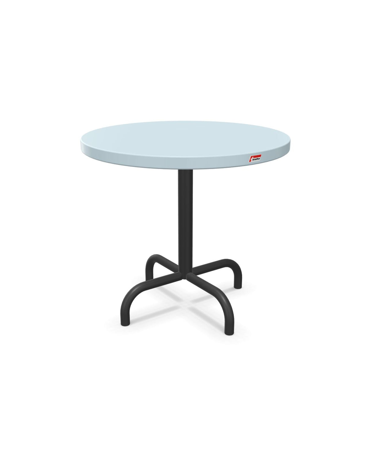 Schaffner Säntis Table d'appoint rabattable ronde Ø54cm h:50cm Bleu Pastel 51 Anthracite 77 