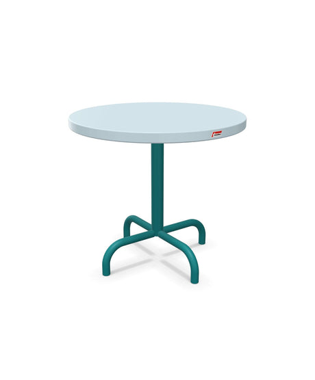 Schaffner Säntis Table d'appoint rabattable ronde Ø54cm h:50cm Bleu Pastel 51 Bleu Kali 56 