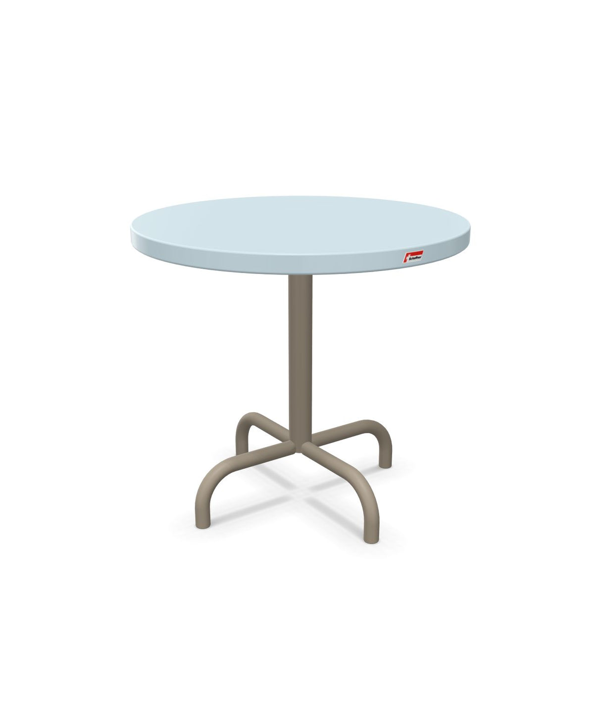 Schaffner Säntis Table d'appoint rabattable ronde Ø54cm h:50cm Bleu Pastel 51 Champagne 85 