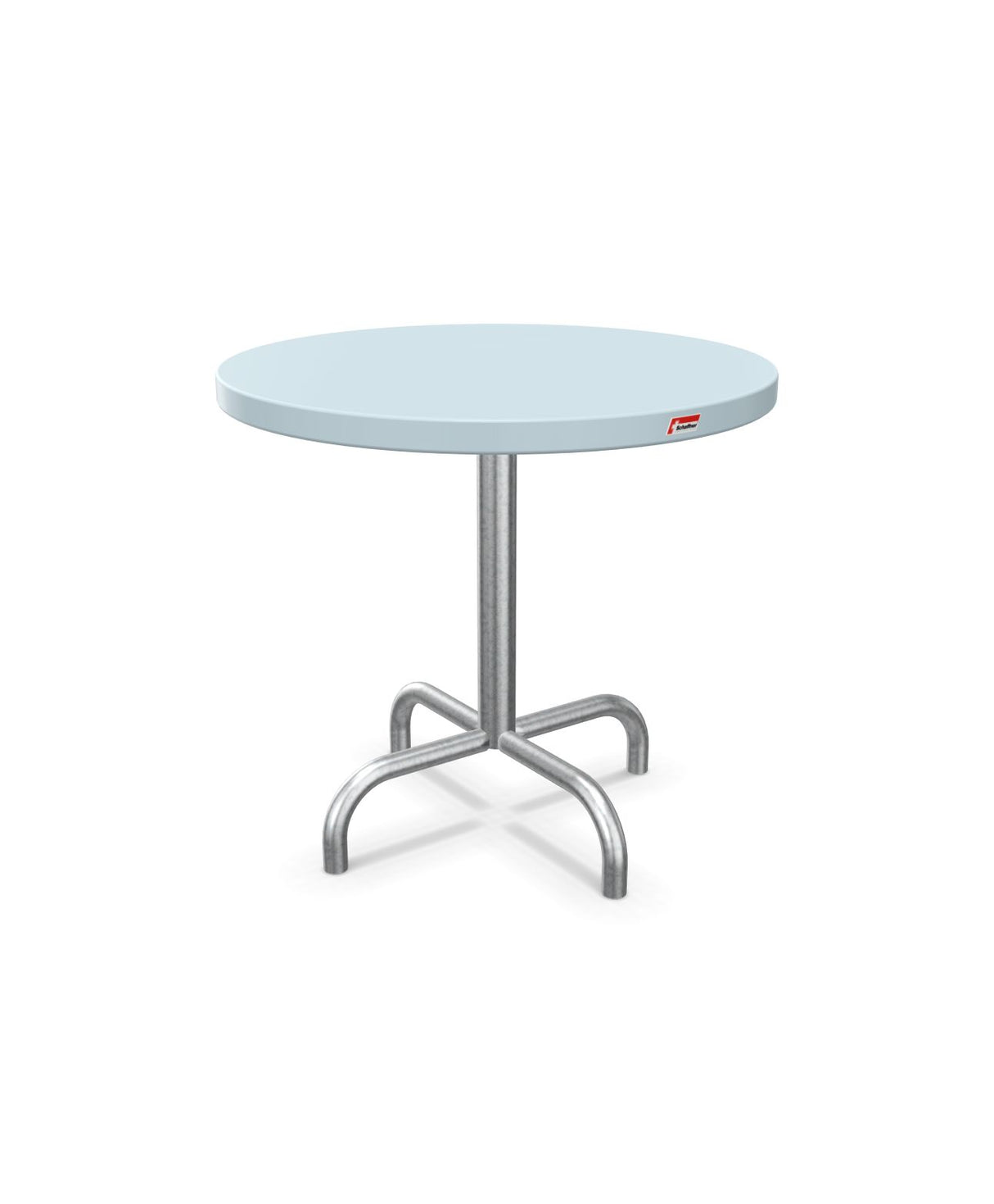 Schaffner Säntis Table d'appoint rabattable ronde Ø54cm h:50cm Bleu Pastel 51 Galvanisé à chaud 02 