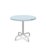 Schaffner Säntis Table d'appoint rabattable ronde Ø54cm h:50cm Bleu Pastel 51 Gris Argent 78 