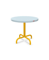 Schaffner Säntis Table d'appoint rabattable ronde Ø54cm h:50cm Bleu Pastel 51 Jaune 11 