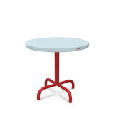 Schaffner Säntis Table d'appoint rabattable ronde Ø54cm h:50cm Bleu Pastel 51 Rouge 30 