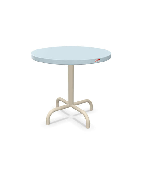 Schaffner Säntis Table d'appoint rabattable ronde Ø54cm h:50cm Bleu Pastel 51 Sable Pastel 15 