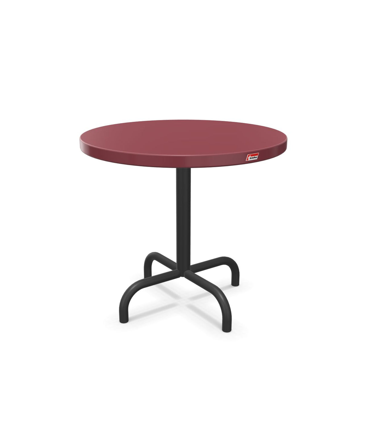 Schaffner Säntis Table d'appoint rabattable ronde Ø54cm h:50cm Bordeaux 38 Anthracite 77 