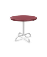 Schaffner Säntis Table d'appoint rabattable ronde Ø54cm h:50cm Bordeaux 38 Blanc 90 