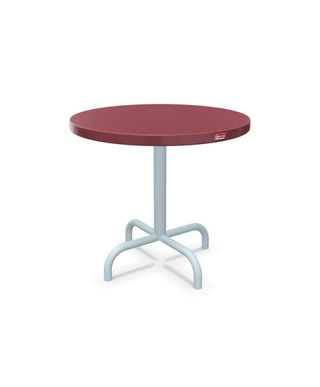 Schaffner Säntis Table d'appoint rabattable ronde Ø54cm h:50cm Bordeaux 38 Bleu Pastel 51 