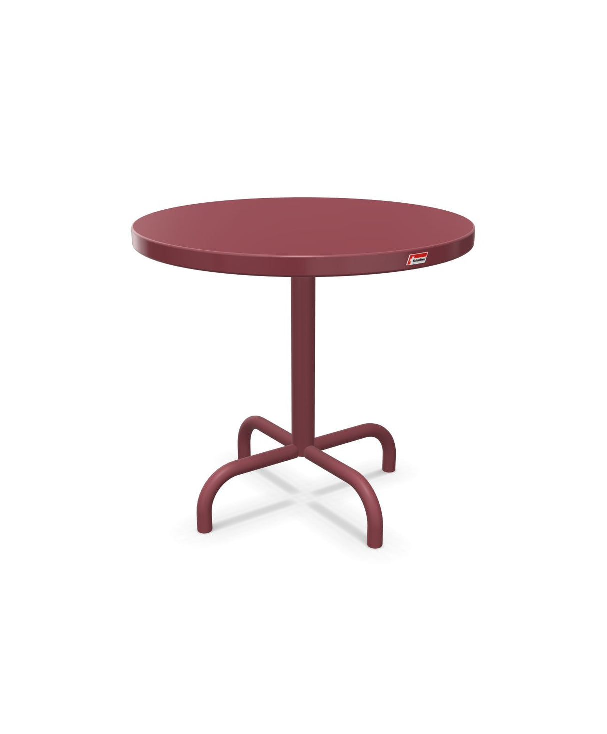 Schaffner Säntis Table d'appoint rabattable ronde Ø54cm h:50cm Bordeaux 38 Bordeaux 38 