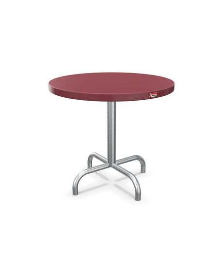 Schaffner Säntis Table d'appoint rabattable ronde Ø54cm h:50cm Bordeaux 38 Galvanisé à chaud 02 