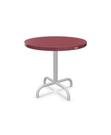 Schaffner Säntis Table d'appoint rabattable ronde Ø54cm h:50cm Bordeaux 38 Gris Argent 78 