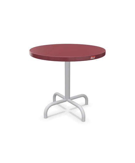 Schaffner Säntis Table d'appoint rabattable ronde Ø54cm h:50cm Bordeaux 38 Gris Argent 78 