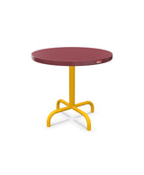 Schaffner Säntis Table d'appoint rabattable ronde Ø54cm h:50cm Bordeaux 38 Jaune 11 
