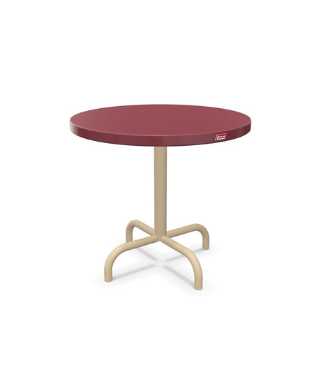 Schaffner Säntis Table d'appoint rabattable ronde Ø54cm h:50cm Bordeaux 38 Marron Pastel 83 