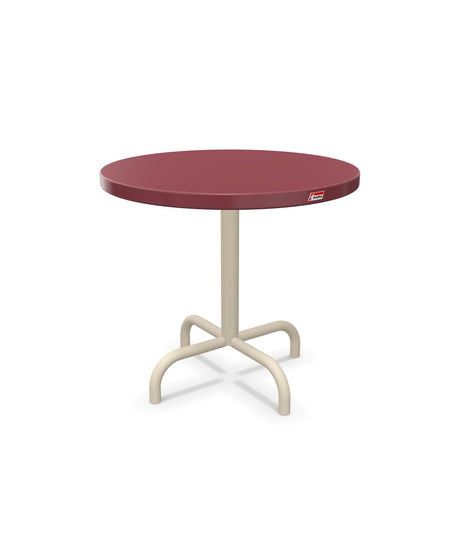 Schaffner Säntis Table d'appoint rabattable ronde Ø54cm h:50cm Bordeaux 38 Sable Pastel 15 