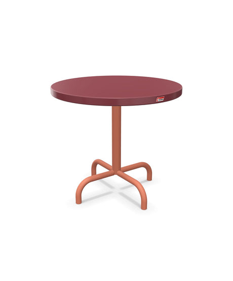 Schaffner Säntis Table d'appoint rabattable ronde Ø54cm h:50cm Bordeaux 38 Terracotta 84 