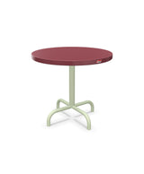 Schaffner Säntis Table d'appoint rabattable ronde Ø54cm h:50cm Bordeaux 38 Vert Pastel 64 
