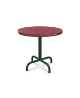 Schaffner Säntis Table d'appoint rabattable ronde Ø54cm h:50cm Bordeaux 38 Vert Sapin 66 