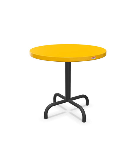 Schaffner Säntis Table d'appoint rabattable ronde Ø54cm h:50cm Jaune 11 Anthracite 77 