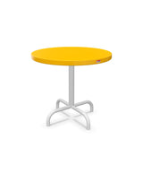 Schaffner Säntis Table d'appoint rabattable ronde Ø54cm h:50cm Jaune 11 Blanc 90 