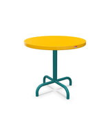 Schaffner Säntis Table d'appoint rabattable ronde Ø54cm h:50cm Jaune 11 Bleu Kali 56 