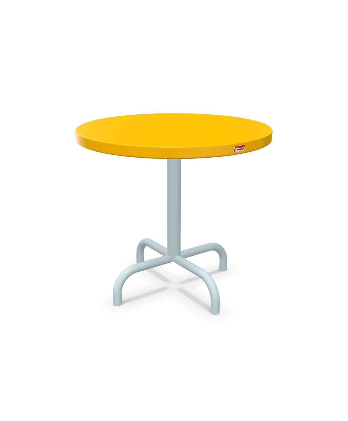 Schaffner Säntis Table d'appoint rabattable ronde Ø54cm h:50cm Jaune 11 Bleu Pastel 51 