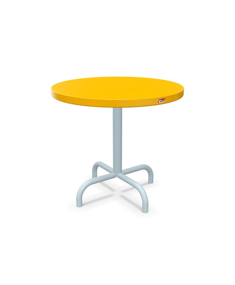 Schaffner Säntis Table d'appoint rabattable ronde Ø54cm h:50cm Jaune 11 Bleu Pastel 51 