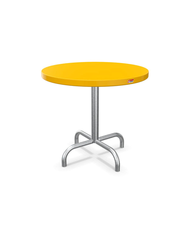 Schaffner Säntis Table d'appoint rabattable ronde Ø54cm h:50cm Jaune 11 Galvanisé à chaud 02 
