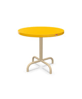 Schaffner Säntis Table d'appoint rabattable ronde Ø54cm h:50cm Jaune 11 Marron Pastel 83 