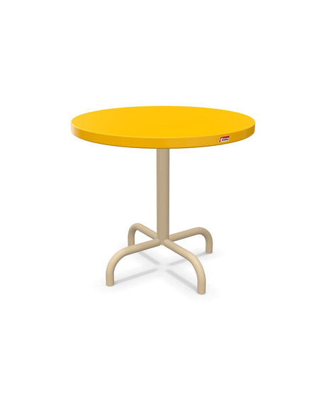 Schaffner Säntis Table d'appoint rabattable ronde Ø54cm h:50cm Jaune 11 Marron Pastel 83 