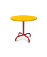Schaffner Säntis Table d'appoint rabattable ronde Ø54cm h:50cm Jaune 11 Rouge 30 
