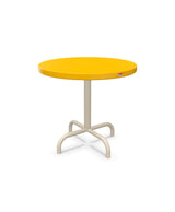 Schaffner Säntis Table d'appoint rabattable ronde Ø54cm h:50cm Jaune 11 Sable Pastel 15 