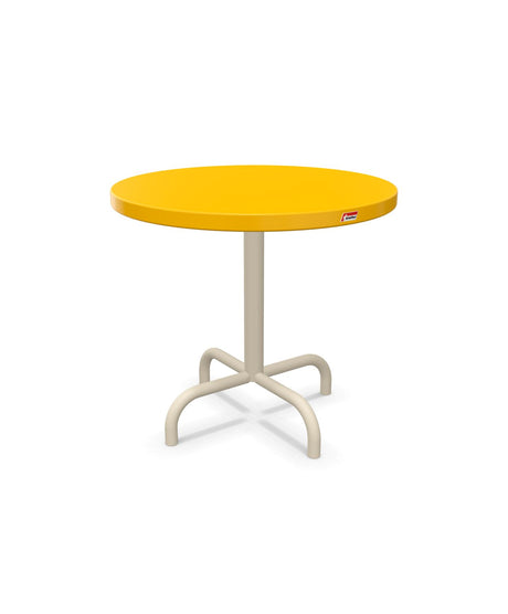 Schaffner Säntis Table d'appoint rabattable ronde Ø54cm h:50cm Jaune 11 Sable Pastel 15 