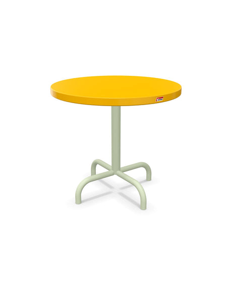 Schaffner Säntis Table d'appoint rabattable ronde Ø54cm h:50cm Jaune 11 Vert Pastel 64 