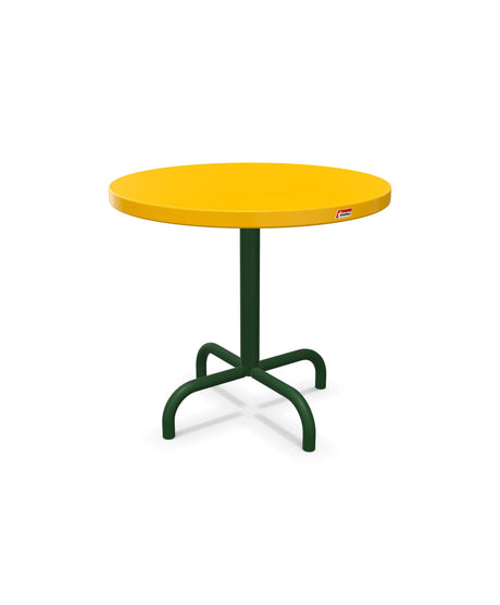 Schaffner Säntis Table d'appoint rabattable ronde Ø54cm h:50cm Jaune 11 Vert Sapin 66 