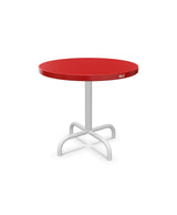 Schaffner Säntis Table d'appoint rabattable ronde Ø54cm h:50cm Rouge 30 Blanc 90 