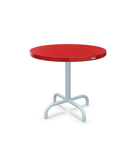 Schaffner Säntis Table d'appoint rabattable ronde Ø54cm h:50cm Rouge 30 Bleu Pastel 51 
