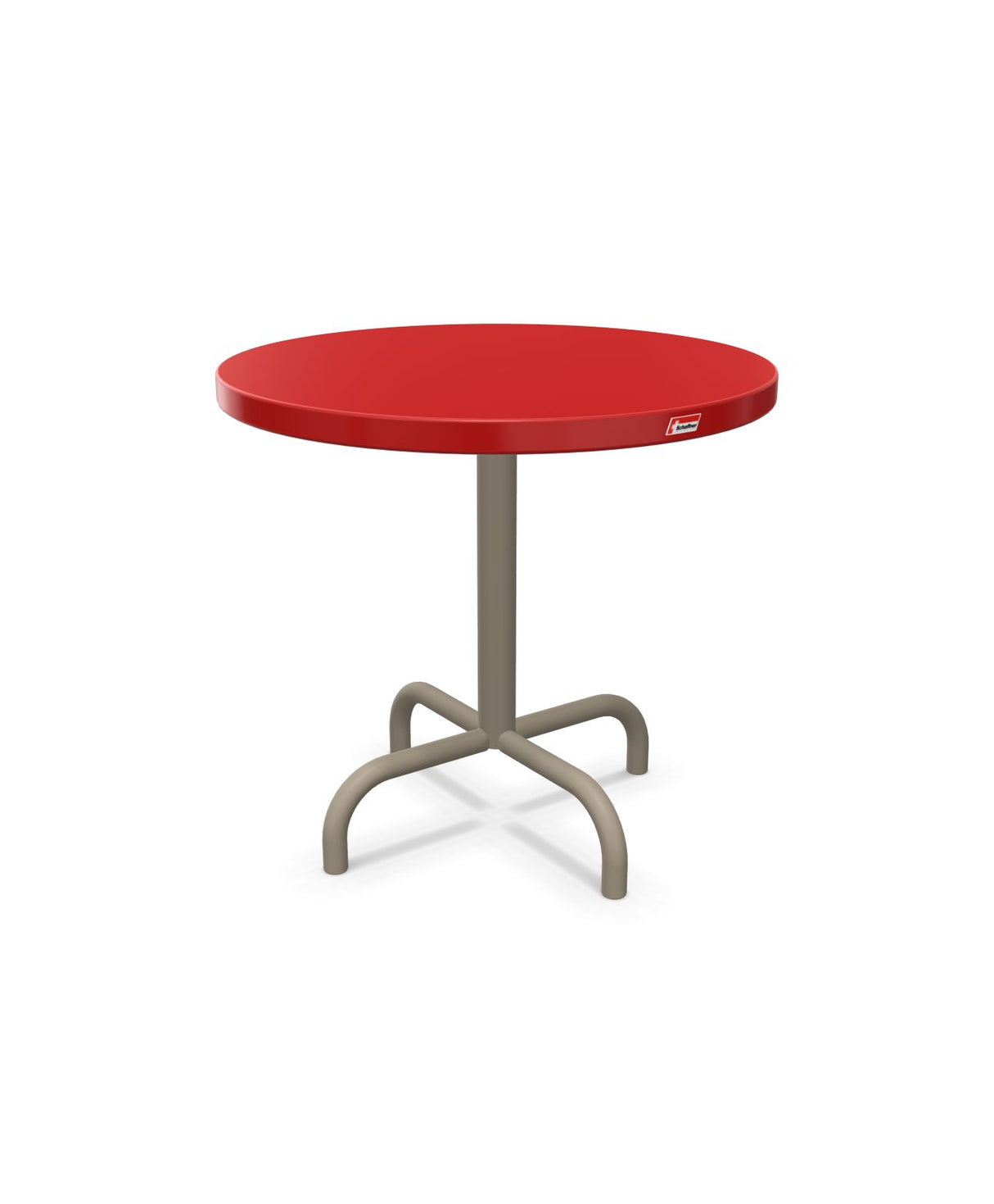 Schaffner Säntis Table d'appoint rabattable ronde Ø54cm h:50cm Rouge 30 Champagne 85 