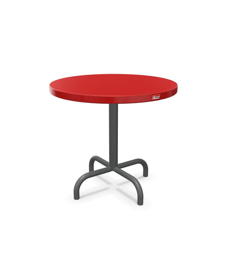 Schaffner Säntis Table d'appoint rabattable ronde Ø54cm h:50cm Rouge 30 Graphite 73 