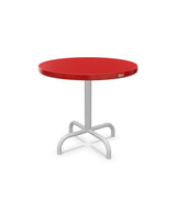 Schaffner Säntis Table d'appoint rabattable ronde Ø54cm h:50cm Rouge 30 Gris Argent 78 