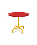 Schaffner Säntis Table d'appoint rabattable ronde Ø54cm h:50cm Rouge 30 Jaune 11 