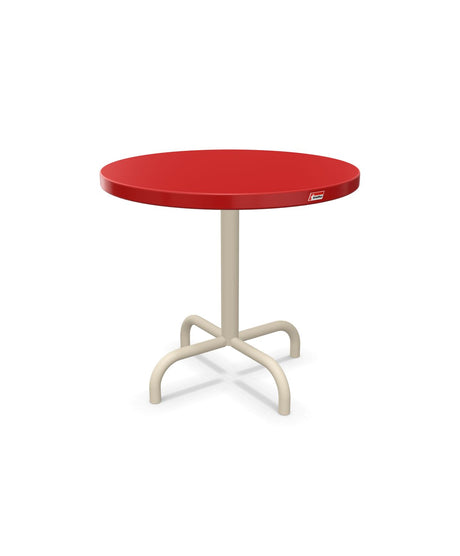 Schaffner Säntis Table d'appoint rabattable ronde Ø54cm h:50cm Rouge 30 Sable Pastel 15 