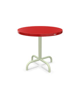 Schaffner Säntis Table d'appoint rabattable ronde Ø54cm h:50cm Rouge 30 Vert Pastel 64 